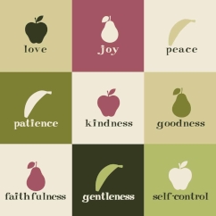 broken image: Charity Joy Peace Patience Benignity Goodness Longanimity Mildness Faith Modesty Continency Chastity